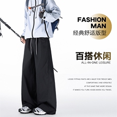 春款美式工装裤男女复古宽松休闲速干裤K0268-45，男装工装外套，星座308B-2
