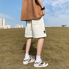 抖音品质重磅菠萝格字母印花短裤男宽松大码五分裤NK121-P45控58，男装休闲裤，星座808A-1