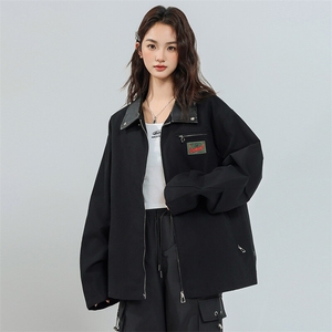 2026春季新款港风日系复古贴布刺绣工装夹克设计感潮 JK1409-P85图片