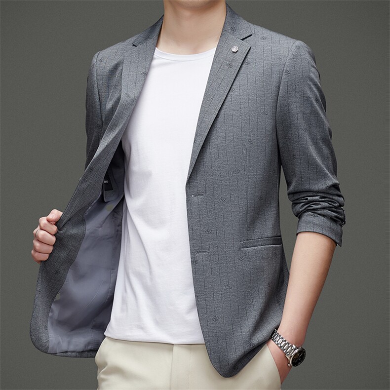 DJ2201钱塘2020-3秋冬季新款商务休闲简约中年男士西服外套P147,男装西服,钱塘207-3