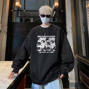 ！ 圆领卫衣男装港风长袖T恤男外套男WY247-特P23图片