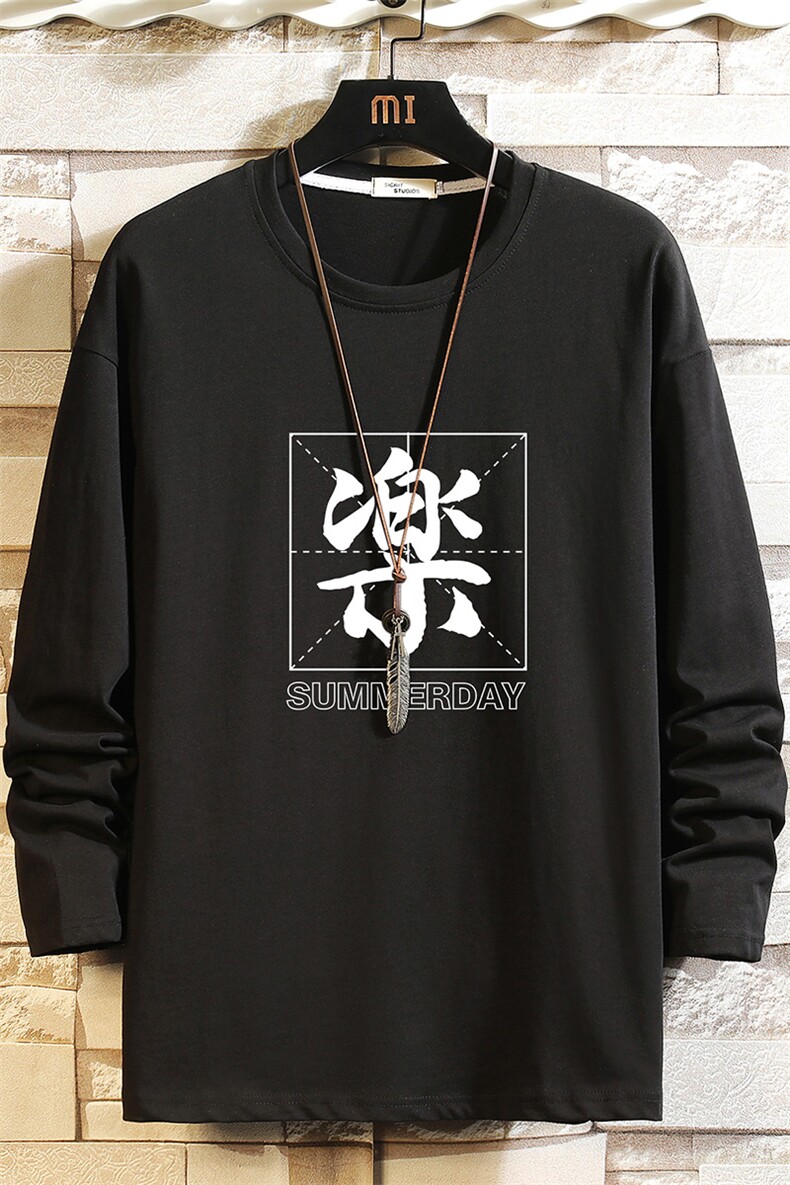 TX3197-P25加绒款-P35纯长袖t恤男大码圆领打底衫体恤砖墙,男装T恤,电商A040A