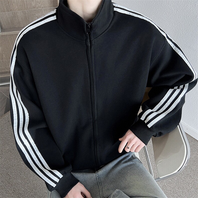 JK8820-P50美式复古条纹宽松百搭情侣夹克,男装夹克,星座1503