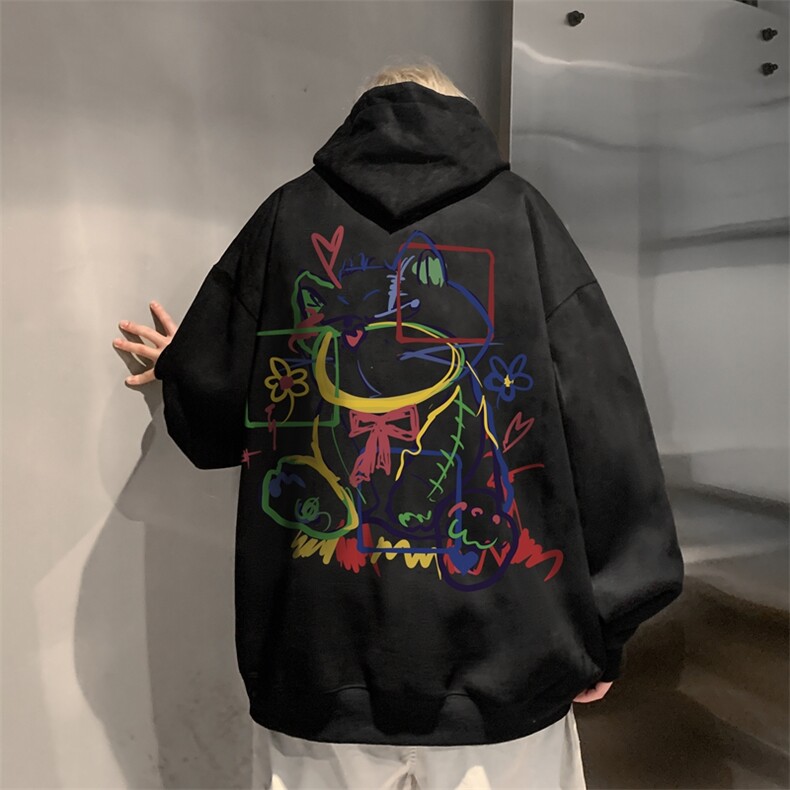 420克麂皮绒潮牌重磅连帽卫衣力推大码男XZ517A-2-JP9901-P55,男装卫衣,星座517A-2