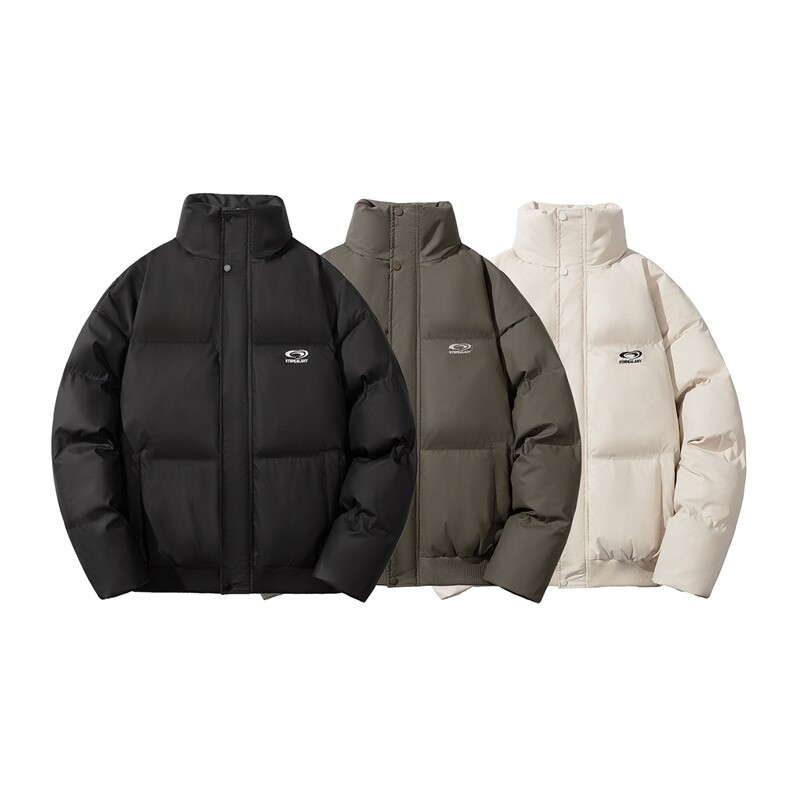 白底图抖音得物港风PU软皮棉服刺绣logo棉衣休闲男G1103P128,男装棉衣,电商A339