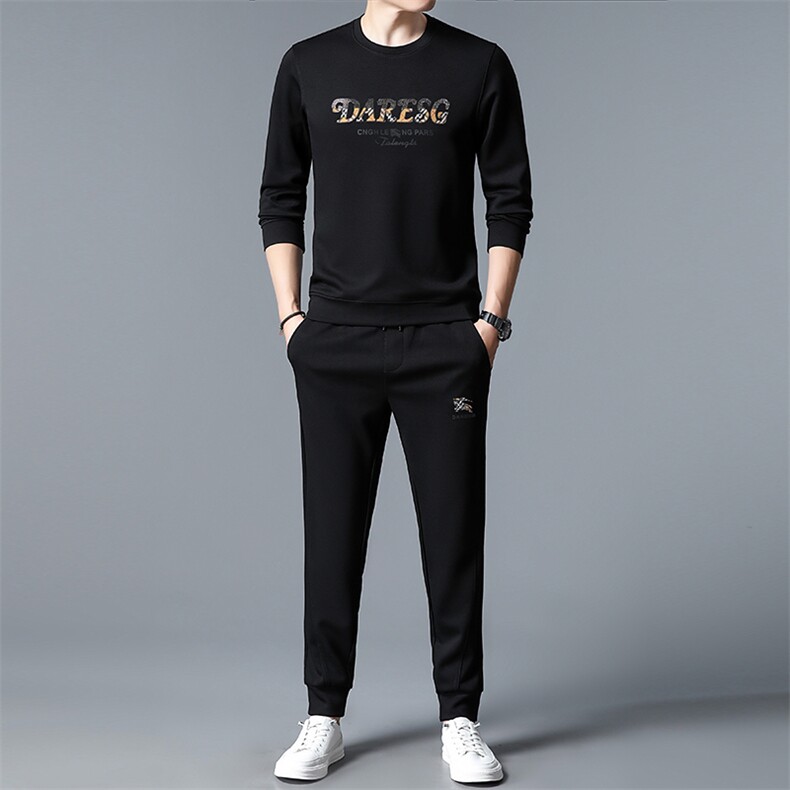 S3062-2钱塘2020-2秋季新款时尚薄款中青年男士长袖卫衣套装P132图片