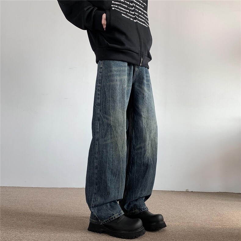 xz905-2-Z024##P65-（控98）立体猫须工艺水洗牛仔裤,男装牛仔裤,星座905-2