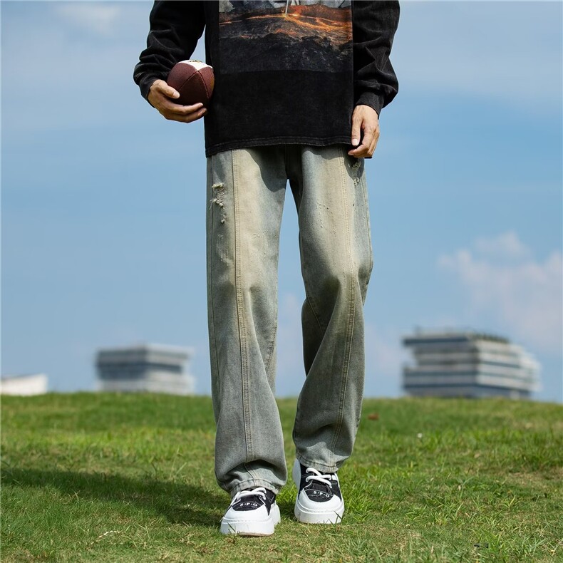 美式牛仔裤男款秋季长裤潮NJ59P40,男装牛仔裤,星座1116-2
