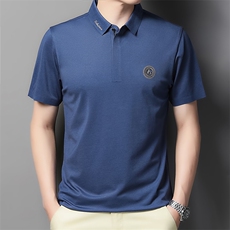 夏季新款男士翻领短袖t恤中年有领男装上衣服休闲POLO衫，男装T恤，电商B212（原钱塘6029）