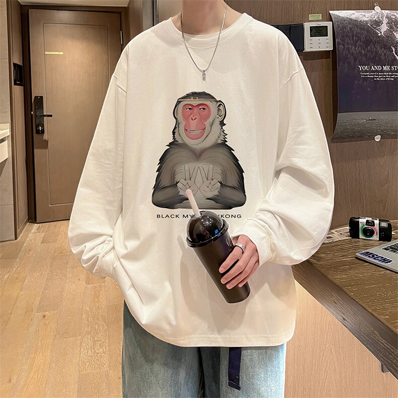 抖音得物供货量大从优可提供视频美式长袖T恤CT586特P25,男装T恤,电商A486