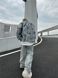 JK03-P125-无差价 现货-直播高品质拼接牛仔夹克 168图片