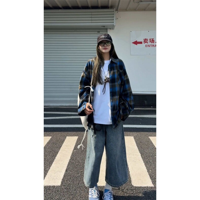 【25春现货主推】CS7130-P38特控68纯棉大款宽松格子衬衫外套,男装衬衫,电商D232