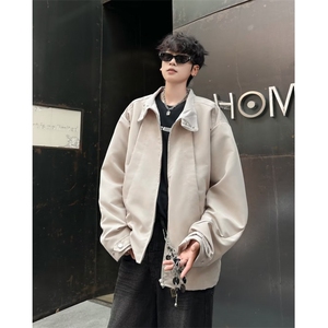 美式短款外套男春秋款潮牌高级感痞帅哈灵顿工装夹克W6711/P75图片