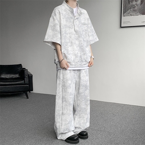 可拆开卖！立领POLO衫短袖t恤套装男生休闲运动青少年搭配帅气夏图片