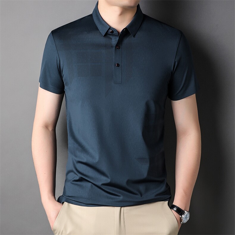 夏季新款男士翻领短袖t恤中年有领男装休闲POLO衫TLMS8958-P78，男装Polo衫，星座1105-3