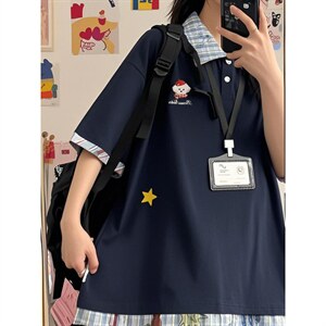 H1058-p35 POLO领情侣体恤 刺绣卡通短袖图片