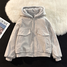 冬季保暖连帽棉服男宽松复古cleanfit座山雕外套潮M019-P108，男装棉衣，星座308B-2