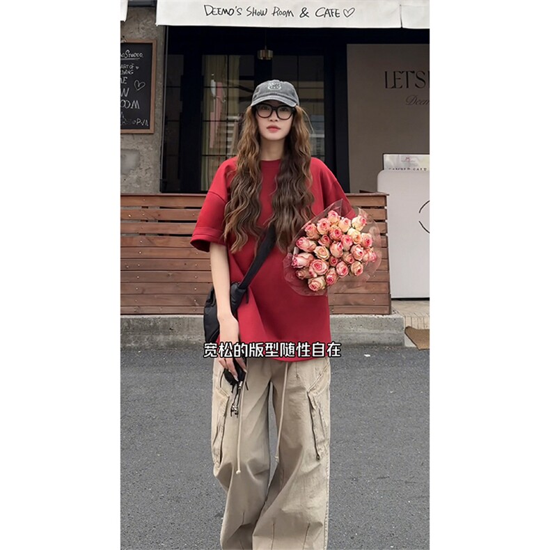 X7080特批白10.5彩11.5单件纯棉百搭纯色夏季潮牌短袖T恤衫女,男装T恤,电商A102