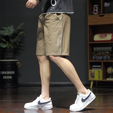 夏季新款短裤男宽松潮流港风百搭休闲五分裤运动短裤367-P20控48，男装休闲裤，星座717