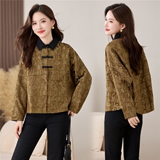 外套女短款2025春秋新款宽松气质中年妈妈休闲减龄上衣，女装短外套，魅家