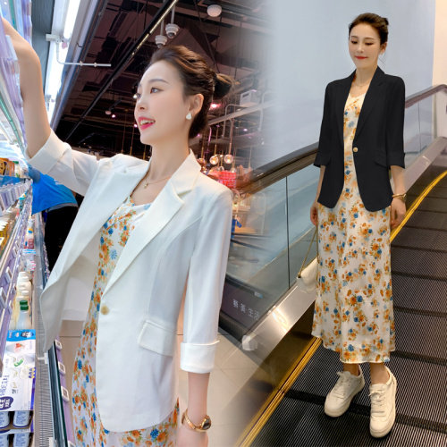 现货秒发原创设计2023春秋装新款修身气质百搭小西装一粒扣外套,女装西装,星宇服饰