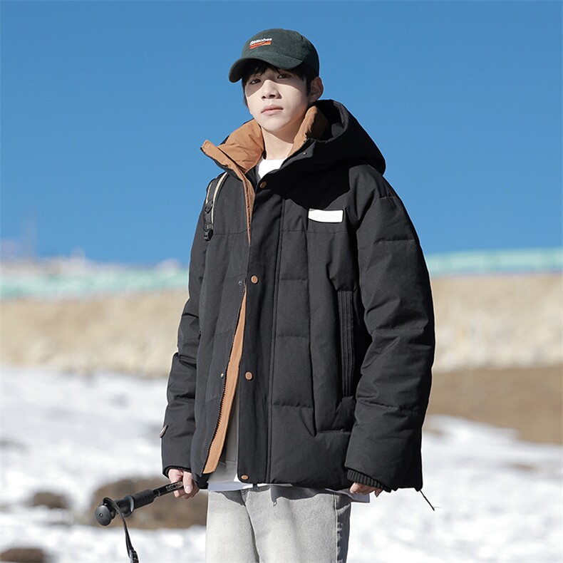90绒羽绒服DD5233-TP225329港风复古休闲宽松百搭外套男女，男装羽绒服，电商A102