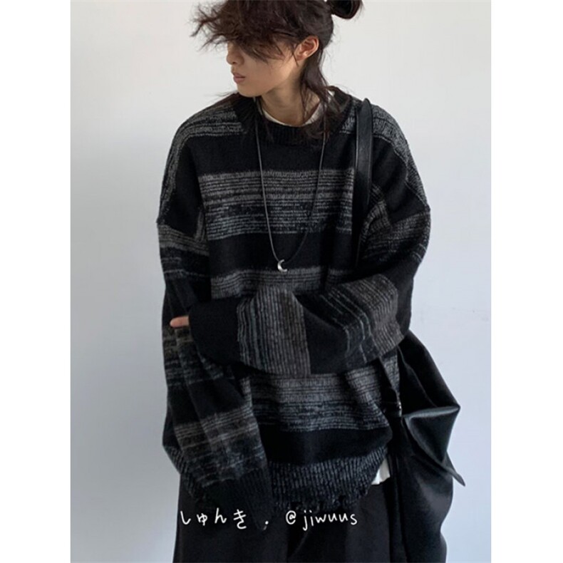 秋冬新款休闲套头毛衫圆领舒适格纹复古保暖宽松上衣M3196,男装棉衣,星座1116A（原606A-3）