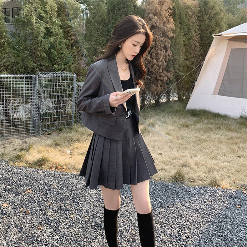 现货韩系ins西装两件套2D151-T9900-P155-K208,女装套装/套裙,2D151