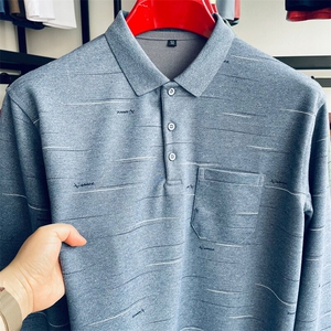 春秋季长袖T恤休闲商务男POLO衫免烫翻领休闲商务男装图片