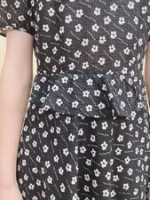 现货夏季新款纯印花连衣裙，女装连衣裙，蘑小菇