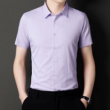 新款夏季男装上衣休闲短袖宽松衬衫男士衬衣潮流，男装衬衫，电商B212（原钱塘6029）