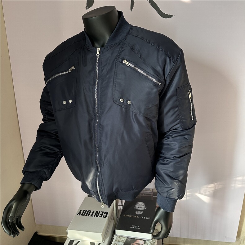 现货拉链棒球服棉衣棉袄宽松休闲外套M6102-P95,男装棉衣,星座1109-4