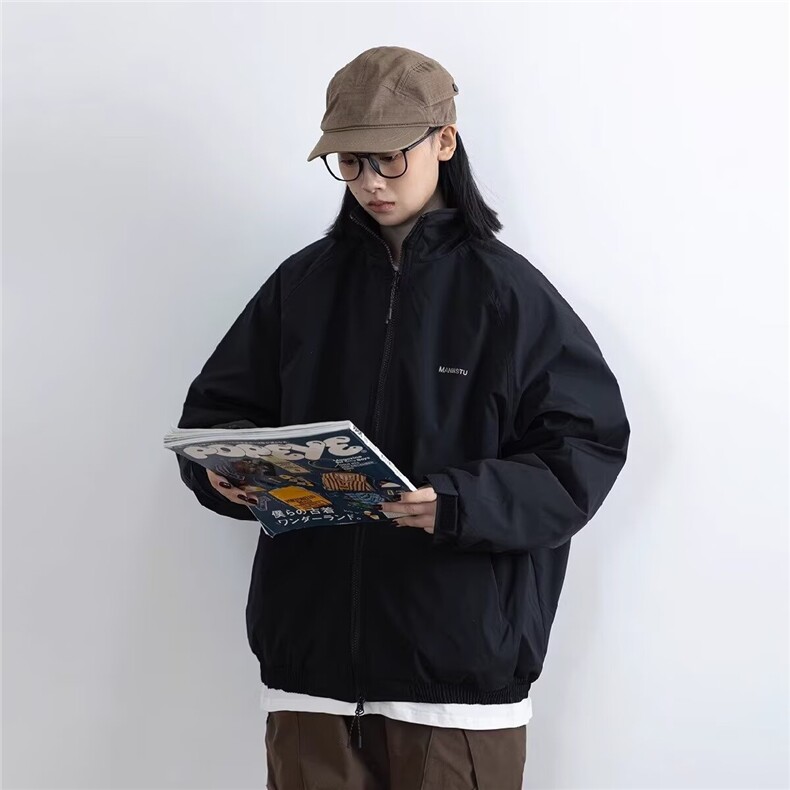 美式复古机能风工装夹克男秋季新款潮牌宽松休闲百搭翻领外套,男装夹克,星座1210-1
