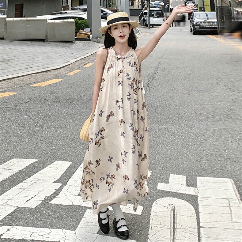 【现货】原创印染小蝴蝶设计款连衣裙088-6625P105K158,女装连衣裙,2C088