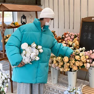 涂层面料绝不跑棉光板棉衣男女棉服纯色面包服棉袄无差价-P36图片