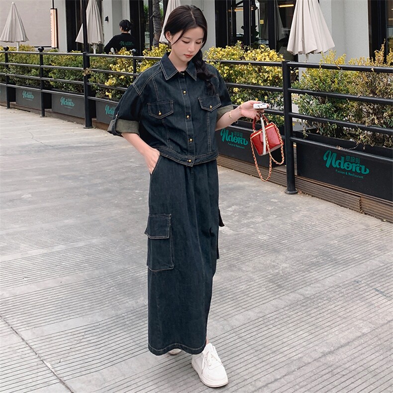 2024年夏季新款牛仔套装-款号-9927-P155-K228,女装套装/套裙,浙宝305