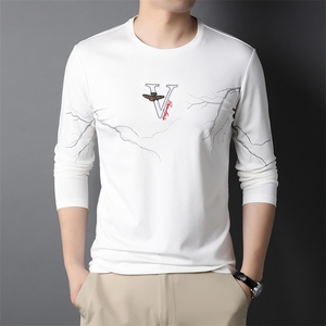 AL20019钱塘2020-3中青年男士秋季长袖薄款基础款T恤主推款P55图片