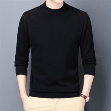 LB9201精纺全羊毛羊毛衫男绵羊毛针织衫圆打底衫毛衣P120，男装针织衫/毛衣，电商B360