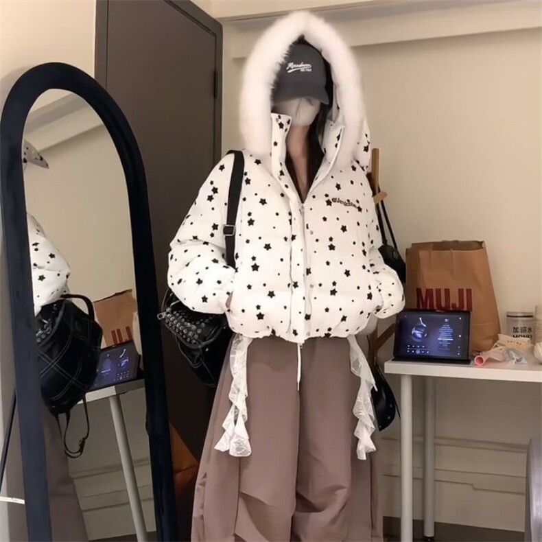 1506A/G78190/P89女冬季新款保暖百搭面包服棉衣外套,男装棉衣,星座1506A