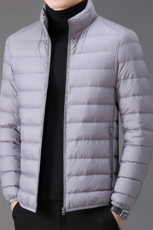 轻薄羽绒服外套男立领上衣秋冬季中青年男士休闲百搭羽绒衣纯色，男装羽绒服，电商B212（原钱塘6029）