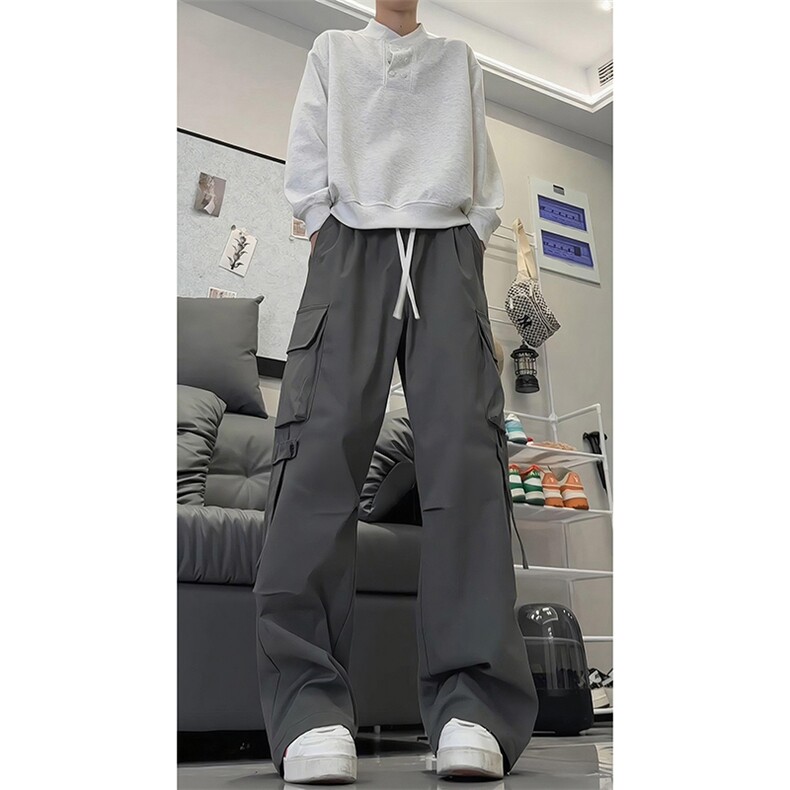 A2283TP45-秋季新款2025美式休闲工装裤子男宽松百搭直筒裤,男装休闲裤,电商B241