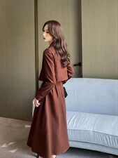 【秋季新款】连衣裙两件套小西装外套，女装连衣裙，笑思源