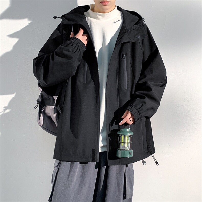 2024秋季新款现货户外夹克男连帽冲锋衣外套DSA157B-JK7812-P80,男装夹克,电商A157B