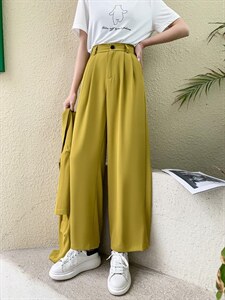 现货 冰丝缎面笔挺西装裤,女装休闲裤,TOP.1