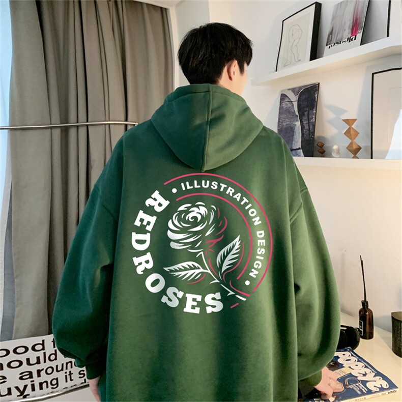 抖音品质秋季320G华棉男士连帽大码印花卫衣WYH516-P45控68,男装卫衣,电商B370