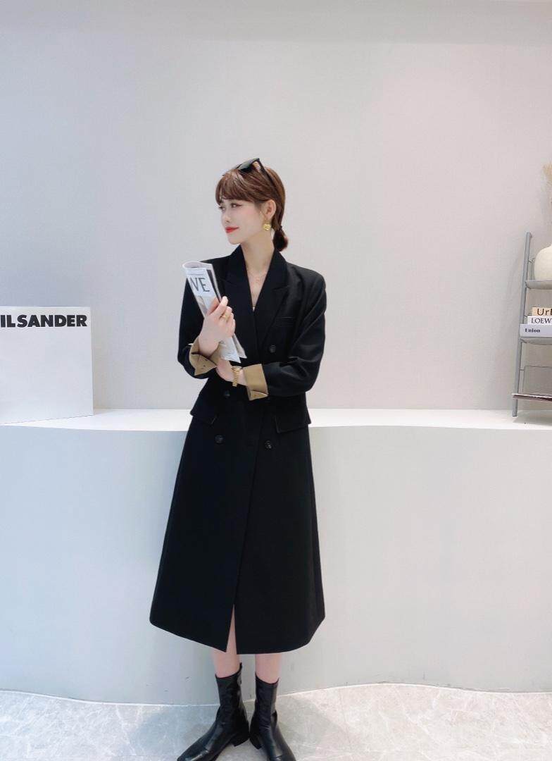 现货/韩系长款西装外套档口主推，女装西装，HEMAIXI 和麥熙