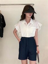 木耳边衬衣，其它，nice 奈思