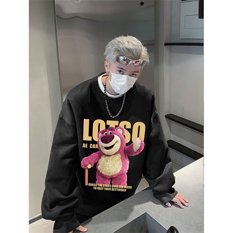 2025秋季男潮流休闲wyjp5243卫衣圆领麂皮绒特p35控69,男装卫衣,星座605(原A050)