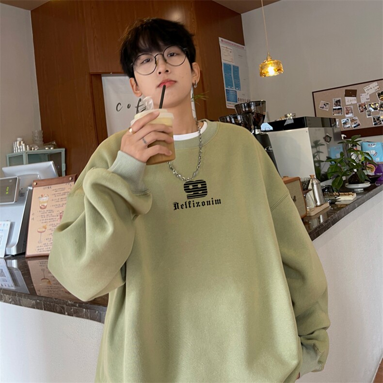 ！ 圆领卫衣男装港风长袖T恤男外套男WY188-P28图片
