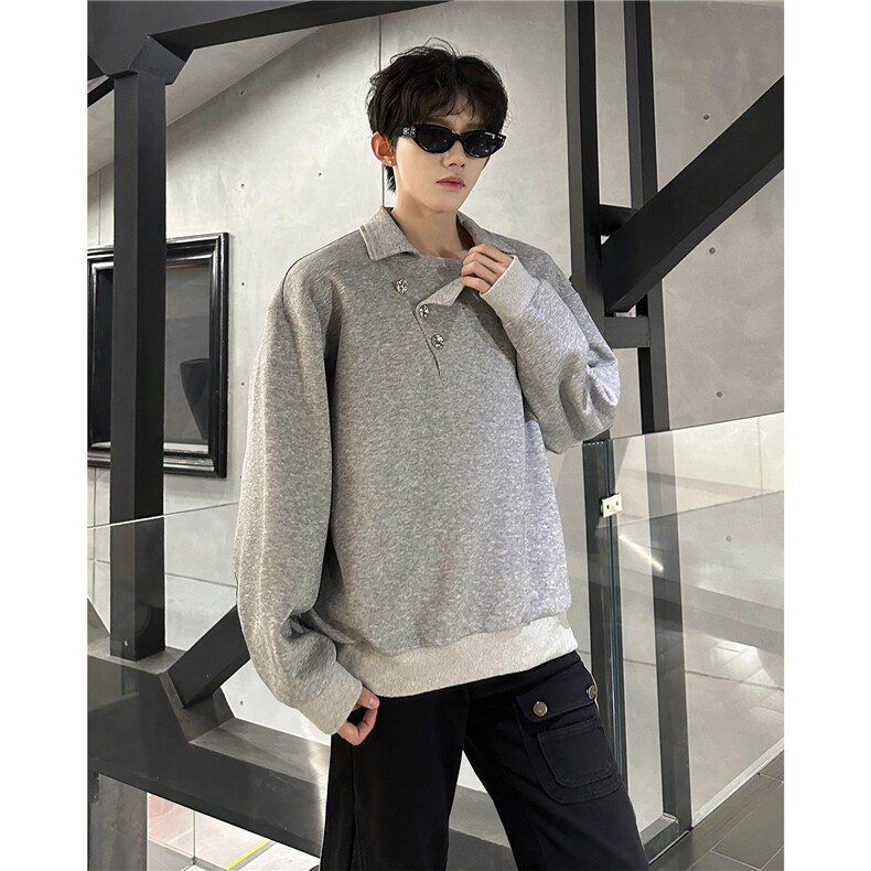 秋冬氛围感高街卫衣斜开口西装领卫衣秋冬流行单品特P45，男装西服套装，电商B319